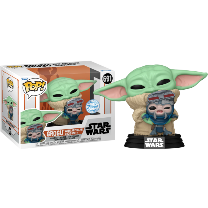 Star Wars: The Mandalorian - Grogu with Anzellan Droidsmith Pop! Vinyl Figure
