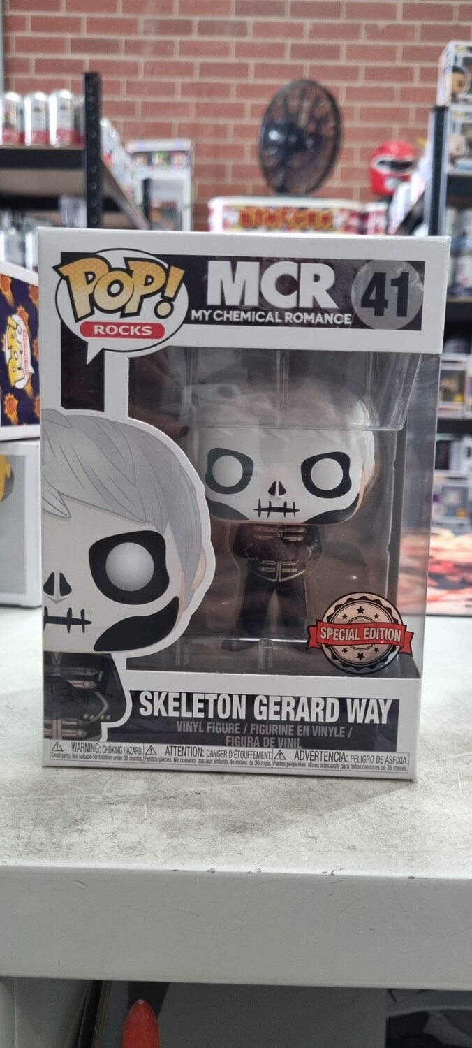 My Chemical Romance - Gerard Way The Black Parade Skeleton Face Pop! Vinyl Figure
