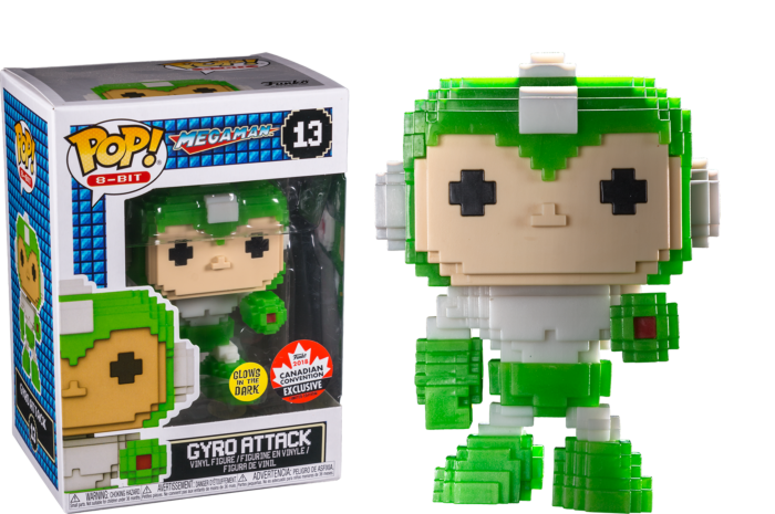Mega Man - Mega Man (Gyro Attack) Glow in the Dark 8-Bit Pop! Vinyl Figure (2018 Fan Expo Canada Exclusive)