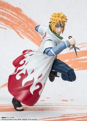 S.H.FIGUARTS Naruto: Minato Namikaze -Narutop99 Edition view 2 - Mighty Toys Australia