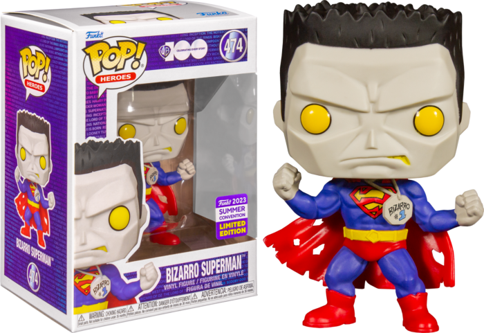 Superman - Bizzaro Superman Warner Bros 100th Anniversary Pop! Vinyl Figure (2023 Summer Convention Exclusive)