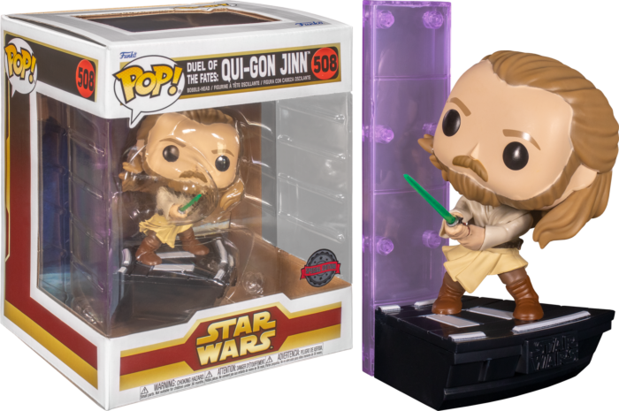 Star Wars Episode I: The Phantom Menace - Qui-Gon Jinn Duel Of The Fates Deluxe Pop! Vinyl Figure