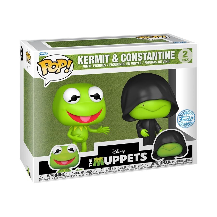 Muppets - Kermit &amp; Constantine Pop! Vinyl 2-Pack Figure