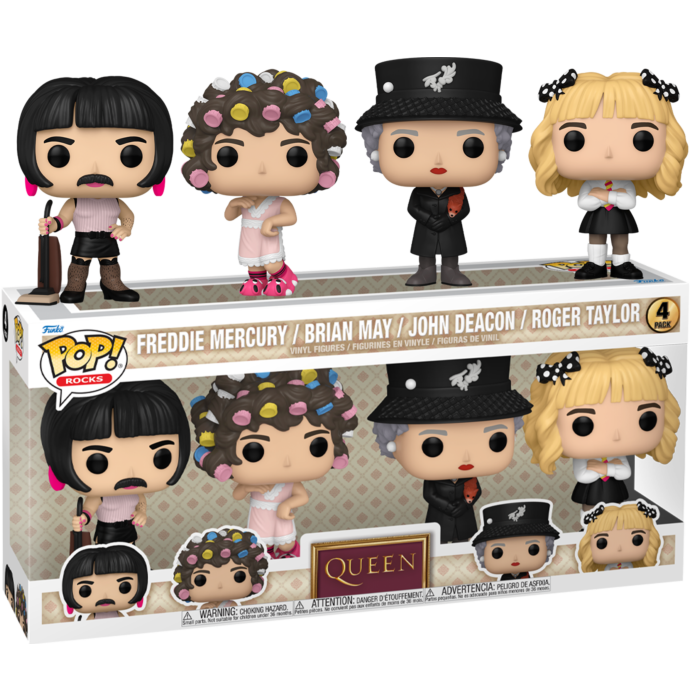 Queen: I Want to Break Free - Freddy Mercury, Brian May, John Deacon &amp; Roger Taylor Pop! Vinyl 4-Pack