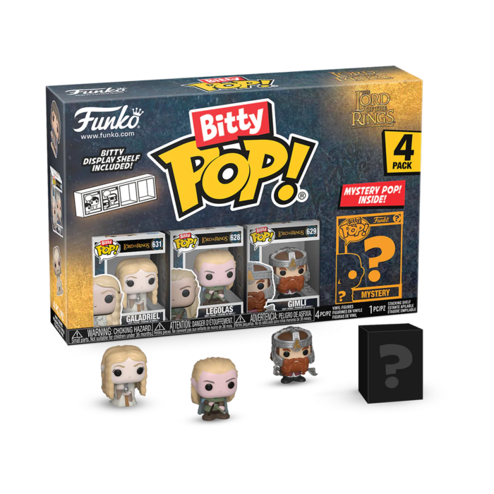 The Lord of the Rings - Galadriel, Legolas, Gimli &amp; Mystery Bitty Pop! Vinyl Figure 4-Pack