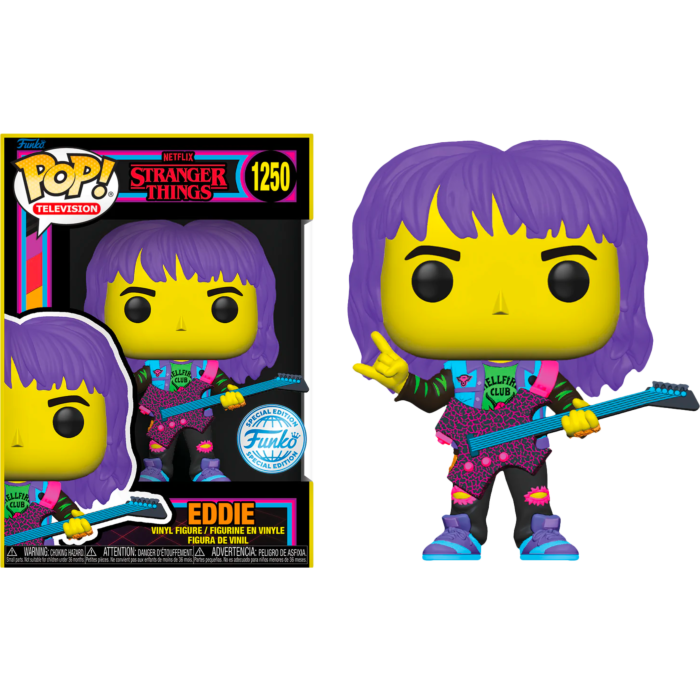 Stranger Things 4 - Eddie with Guitar Blacklight Pop! Vinyl Figure