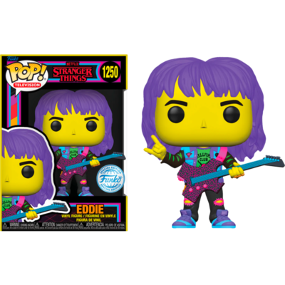 Stranger Things 4 - Eddie with Guitar Blacklight Pop! Vinyl Figure