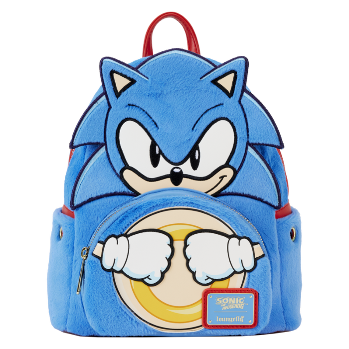 Pre-Order: Sonic the Hedgehog - Classic Plush Cosplay 10&quot; Faux Leather Mini Backpack
