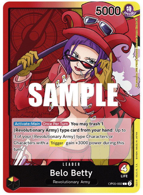 One Piece Card Japanese- OP05-002 Belo Betty