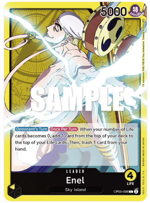 One Piece Card Japanese- OP05-098 Enel