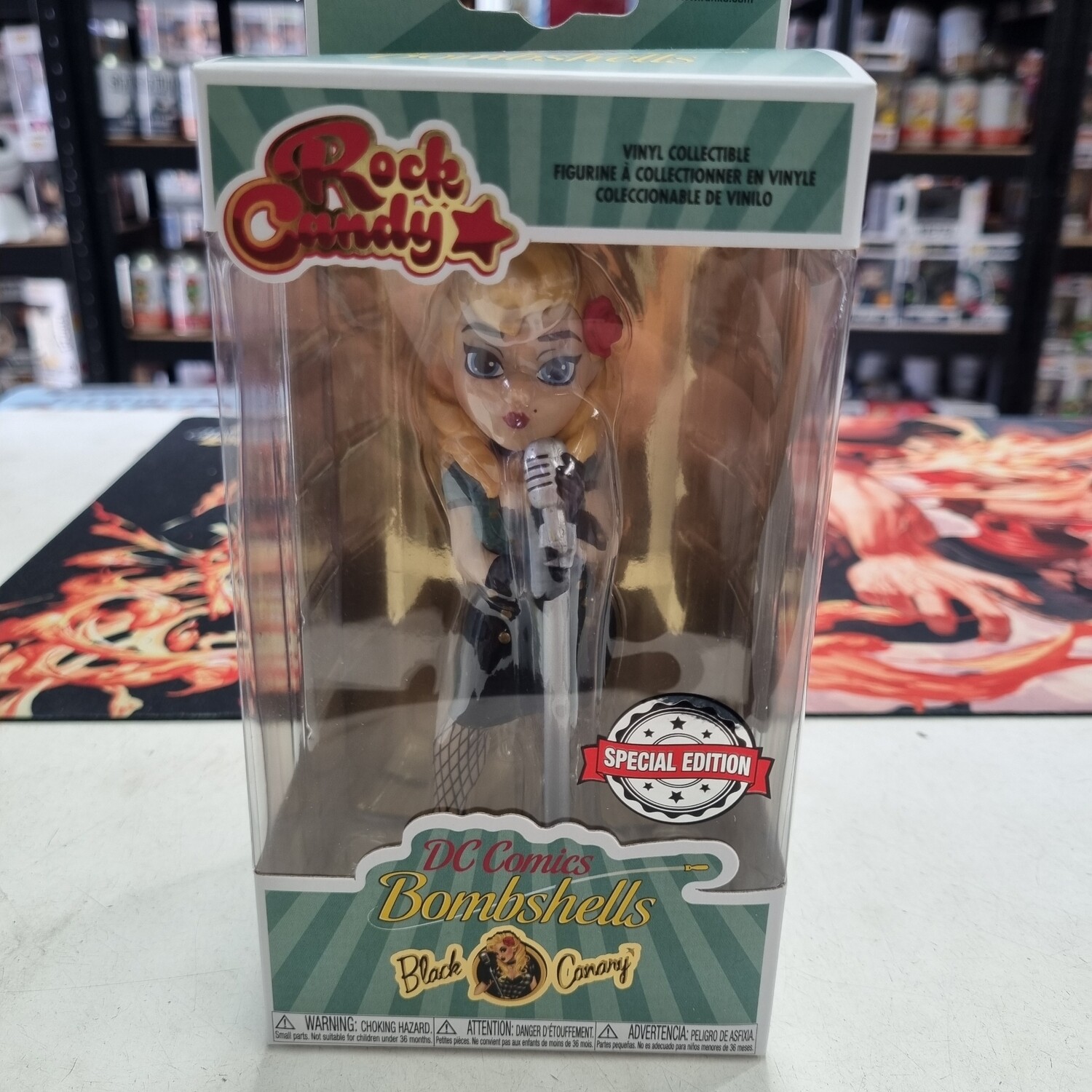 DC Bombshells- Black Canary Rock Candy 5" Vinyl Figure