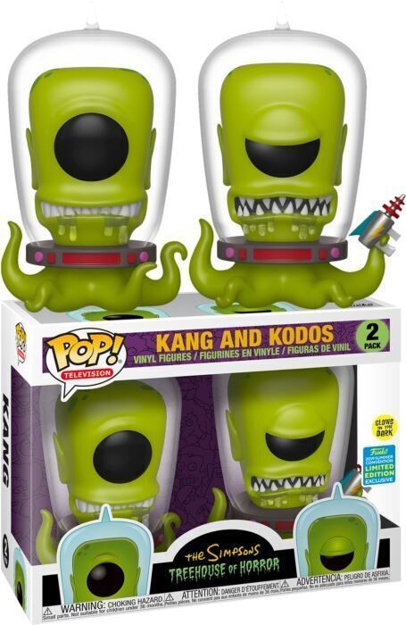 The Simpsons- Kang And Kodos Glow Pop! Vinyl Figure (Convention Exclusive)