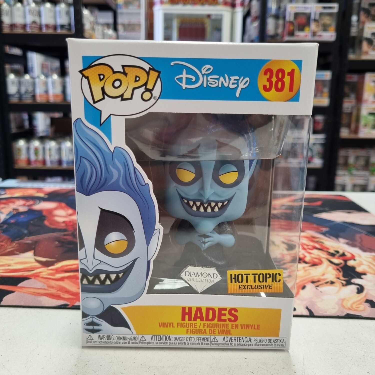 Hercules - Hades Diamond Glitter Pop! Vinyl Figure (Hot Topic Exclusive Sticker) (Box Damaged)
