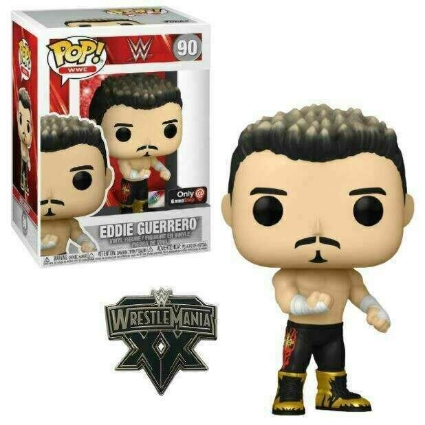 WWE -Eddie Guerrero with Pin Pop! Vinyl Figure (GameStop Exclusive Sticker)