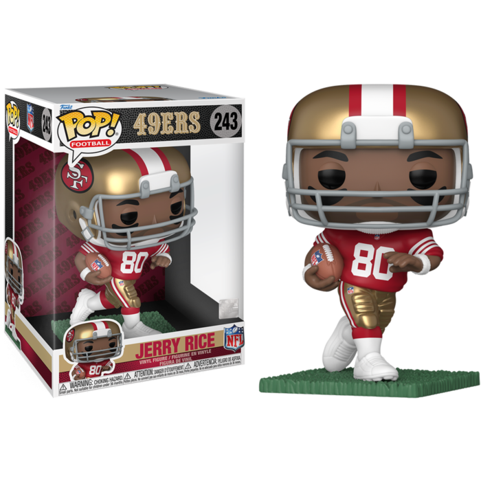 Pre-Order: NFL Football - Jerry Rice San Francisco 49ers 10&quot; Jumbo Pop! Vinyl Figure