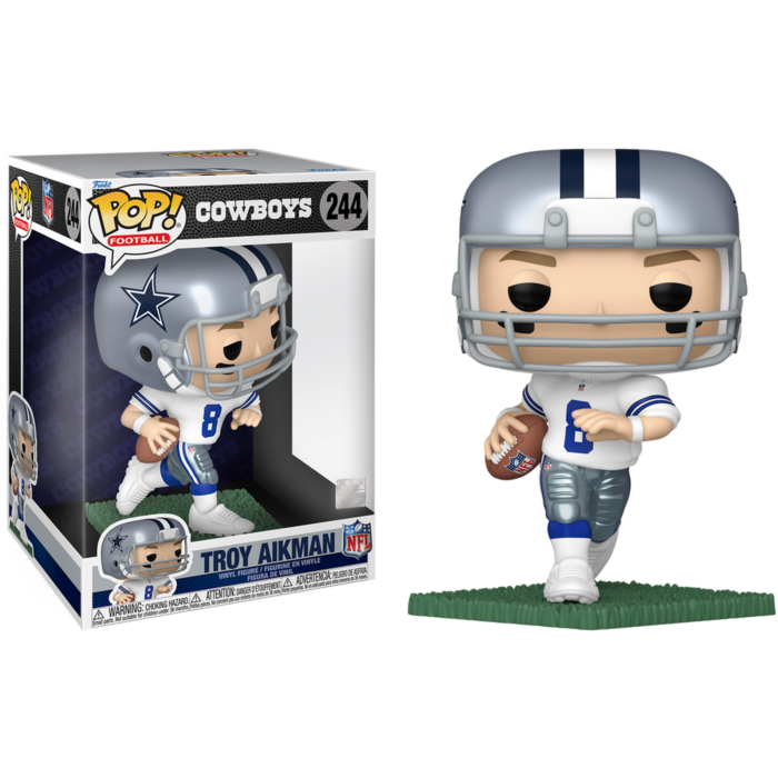 Pre-Order: NFL Football - Troy Aikman Dallas Cowboys 10&quot; Jumbo Pop! Vinyl Figure