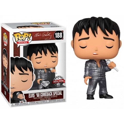Elvis Presley - Elvis Presley &#39;68 Comeback Special Diamond Glitter Pop! Vinyl Figure