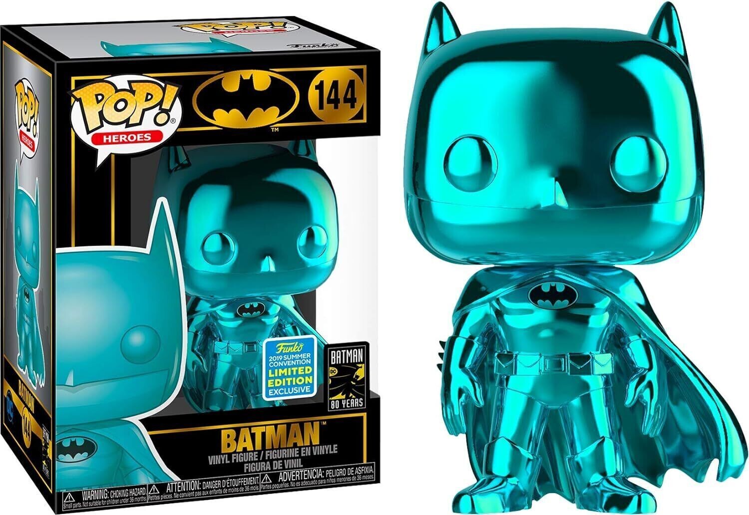 Batman - Batman Teal Chrome SDCC 2019 Pop! Vinyl Figure