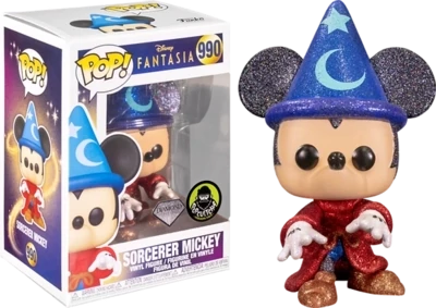 Fantasia- Sorcerer Mickey Diamond Glitter Pop! Vinyl Figure