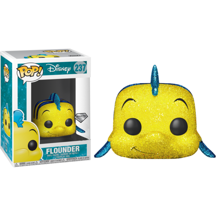 The Little Mermaid - Flounder Diamond Glitter Pop! Vinyl Figure