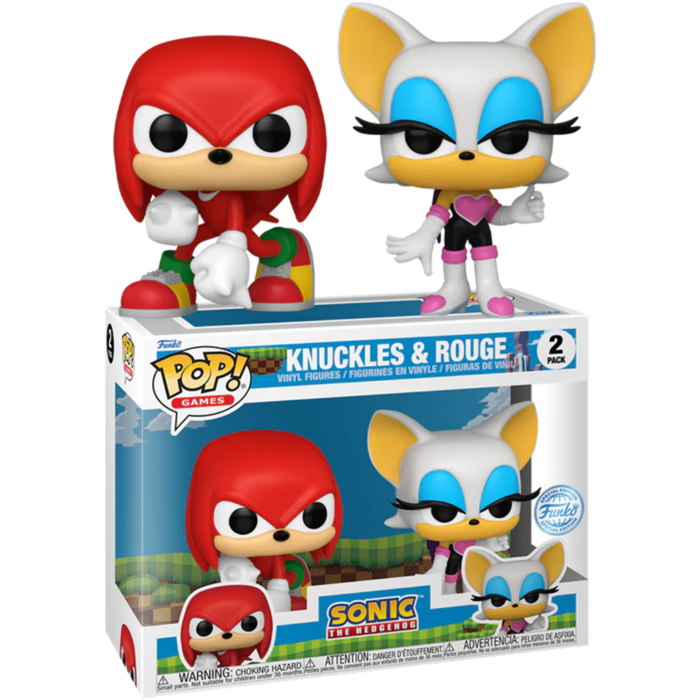 Sonic the Hedgehog - Knuckles &amp; Rouge Pop! Vinyl 2-Pack Figure