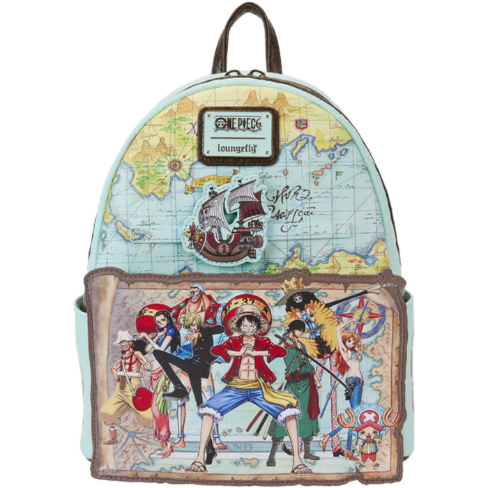 One Piece - 25th Anniversary Straw Hat Pirates 10" Faux Leather Mini Backpack