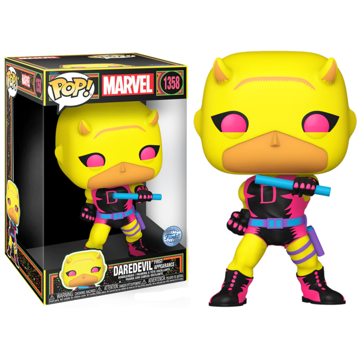 Daredevil - Daredevil (First Appearance) Blacklight 10&quot; Jumbo Pop! Vinyl Figure
