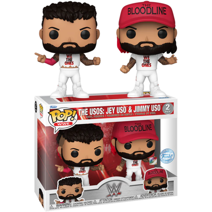 WWE - The Usos: Jey Uso &amp; Jimmy Uso Pop! Vinyl 2-Pack