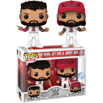 WWE - The Usos: Jey Uso & Jimmy Uso Pop! Vinyl 2-Pack