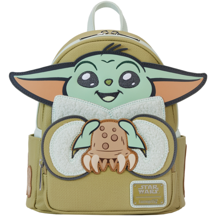 Star Wars - Grogu &amp; Crabbies Cosplay 10&quot; Faux Leather Mini Backpack