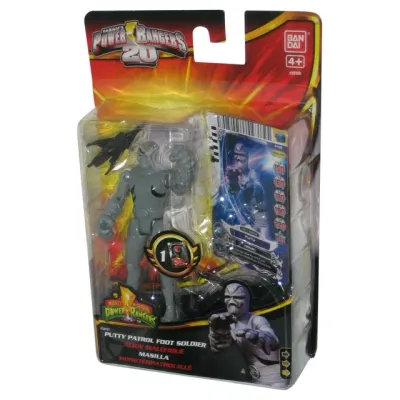Power Rangers 20th Anniversary Putty Patrol Foot Soldier (2013) Bandai 4-Inch Figure (Packaging Glue coming off)