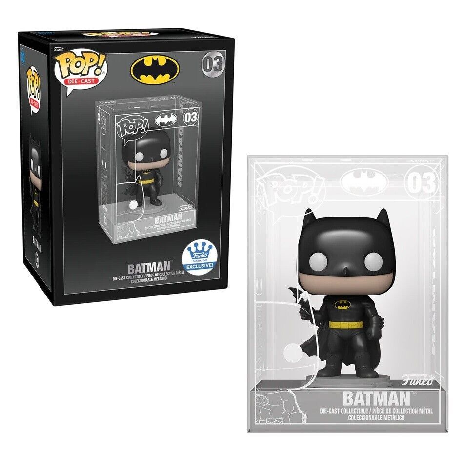 DC Comics- Batman Die-Cast Pop! Vinyl Figure (Funko Exclusive)