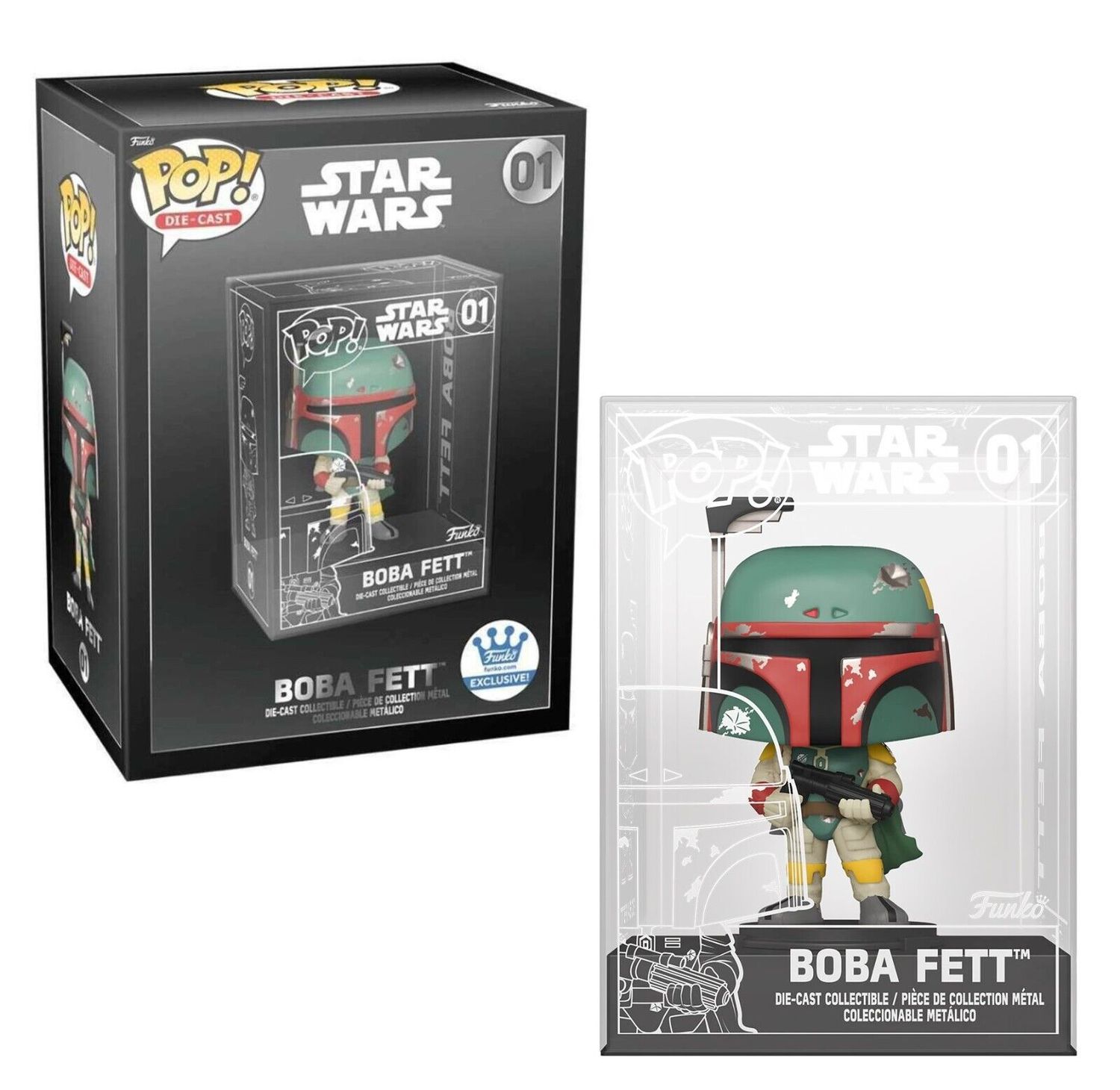 Star Wars - Boba Fett Diecast Metal Pop! Vinyl Figure (Funko Exclusive)