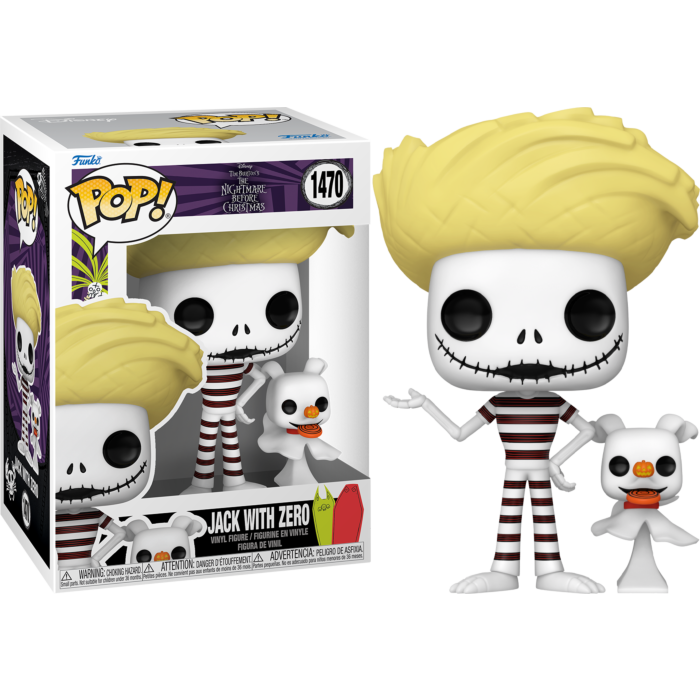 The Nightmare Before Christmas - Jack Skellington with Zero at the Beach Pop! Vinyl Figure