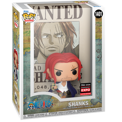 One Piece - Shanks Wanted Poster Pop! Covers Vinyl Figure (2024 Entertainment Expo Convention Exclusive)