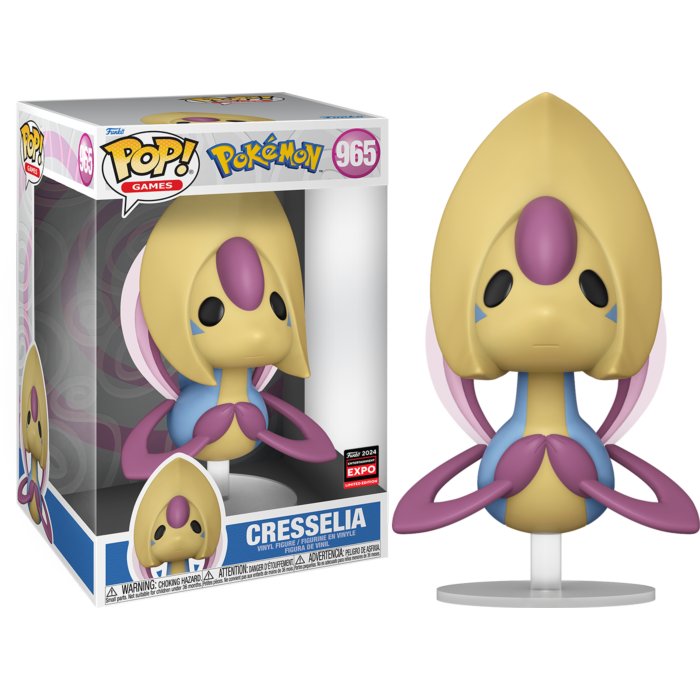Pokemon - Cresselia 10&quot; Jumbo Pop! Vinyl Figure (2024 Entertainment Expo Convention Exclusive)