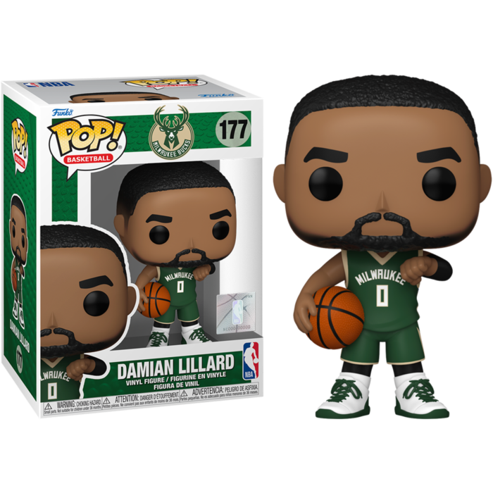 NBA Basketball - Damian Lillard Milwaukee Bucks Pop! Vinyl Figure