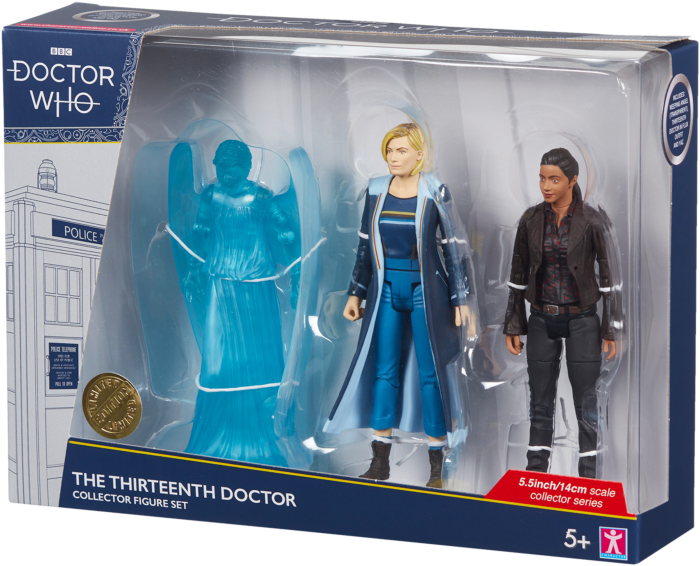 Doctor Who - The Thirteenth Doctor, The Weeping Angel (Transparent) &amp; Yaz Collector Series 5.5” Scale Action Figure 3-Pack