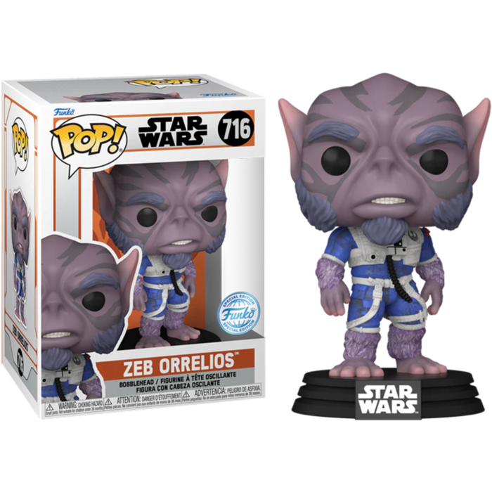 Funko Pop! Disney: Star Wars The Mandalorian & Grogu - Zeb Orrelios #822 Bobble-Head Vinyl Figure