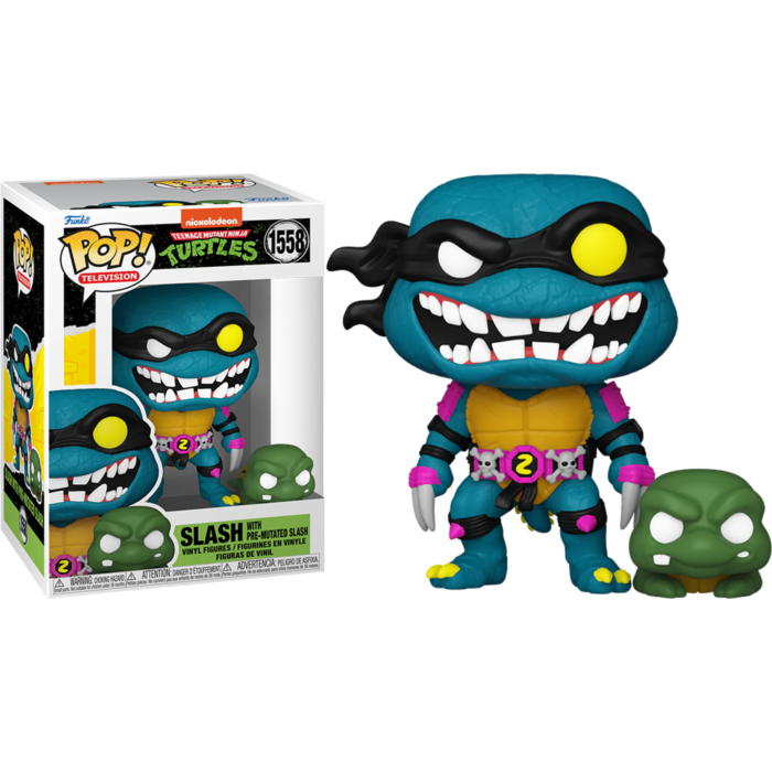 Teenage Mutant Ninja Turtles - Slash with Pre-Mutated Slash Pop! Vinyl Figure