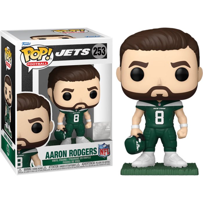 NFL Football - Aaron Rodgers New York Jets Pop! Vinyl Figure