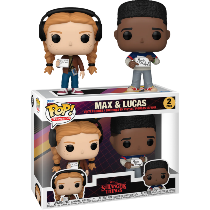 Stranger Things: Season 4 - Max &amp; Lucas Pop! Vinyl 2-Pack
