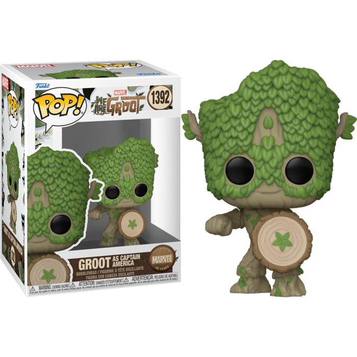 Marvel 85th Anniversary: We Are Groot - Groot as Captain America Pop! Vinyl Figure