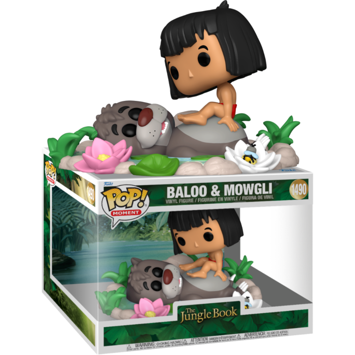 The Jungle Book (1967) - Baloo &amp; Mowgli Pop! Moment Vinyl Figure