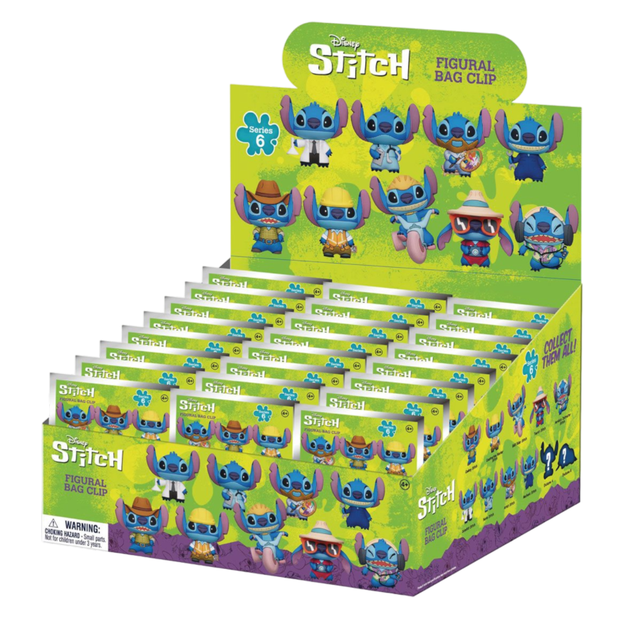 Lilo &amp; Stitch - 3D Foam Bag Clips (Series 6) Blind Bag- 1 Bag