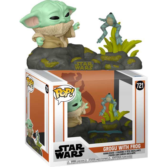Pre-Order: Star Wars: The Mandalorian - Grogu with Frog Deluxe Pop! Vinyl Figure