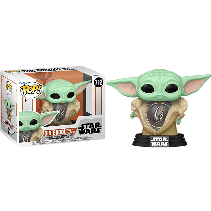 Star Wars: The Mandalorian - Din Grogu with Armor Pop! Vinyl Figure