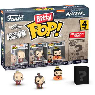 Pre-Order: Avatar: The Last Airbender - Iroh, Admiral Zhao, Fire Lord Ozai &amp; Mystery Bitty Series 03 Pop! Vinyl Figure 4-Pack
