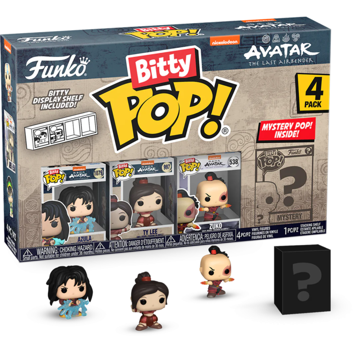 Avatar: The Last Airbender - Azula, Ty Lee, Zuko &amp; Mystery Bitty Series 02 Pop! Vinyl Figure 4-Pack