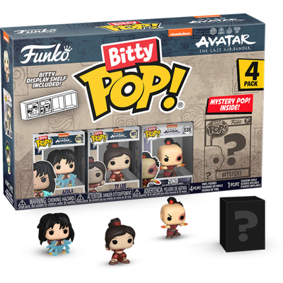 Pre-Order: Avatar: The Last Airbender - Azula, Ty Lee, Zuko &amp; Mystery Bitty Series 02 Pop! Vinyl Figure 4-Pack